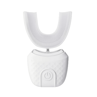 White dental device on a white background